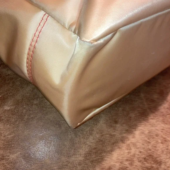 Coach vintage 2005 Hamptons leatherware nylon champagne Tote and Wristlet Set - Picture 11 of 16